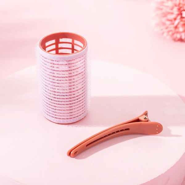 3pcs Self-Grip Hair Rollers Heatless Hair Curlers No Heat Hair Bangs Volume Self-adhesive Hook & Loop DIY Styling Tools