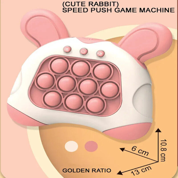 Pop Quick Push Bubbles Game Console Squeeze Decompression for Kids Boys andGirls