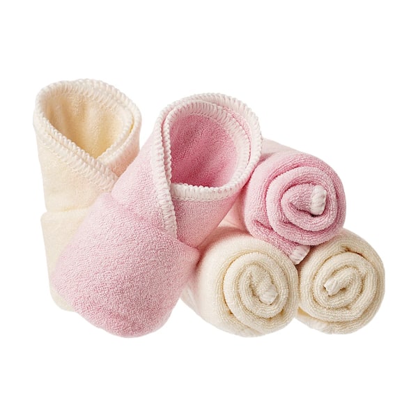 5PCS Soft Baby Face Towel Set  23x23cm Bamboo Fiber Handkerchief Feeding Washcloth Wipe Burp Cloth