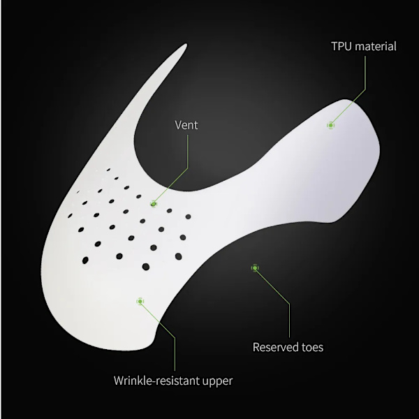 FootMaster 1 Pair Anti-wrinkle Fold Shoe Tree Accessories Protect Upper Folds Snekers Shoes Tree For Air Force