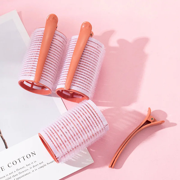3Pcs/Lot Hair Rollers Bang Roll Curler Hair Curler Plastic Self-adhesive Hair Curling Hairdressing Tool Girl Beauty Styling Tool