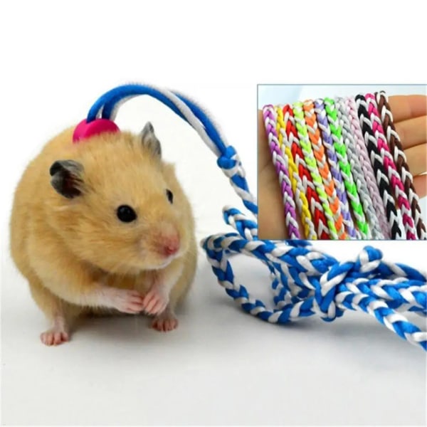 Walking Leash Traction Rope Adjustable HOT1.4/2m Small Pet Hamster Rabbit Collar