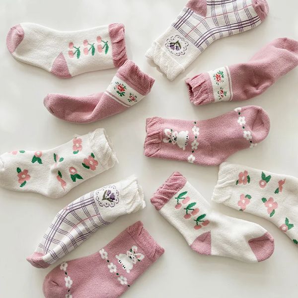 Baby Winter Socks Thick Cotton Socks Kids Snow Days Boys Girls Warm Socks For Toddlers 5 Pairs