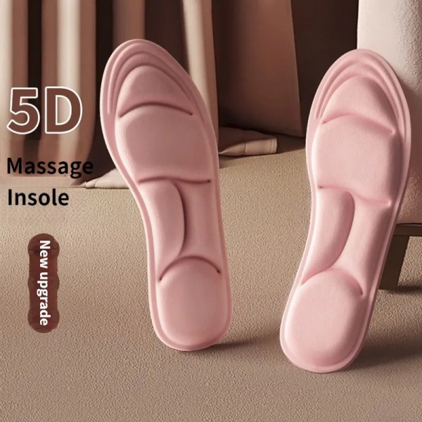 Memory Foam 5D Sport Insoles for Shoes Men Women Deodorant Breathable Cushion Running Insoles For Feet Care Orthopedic Insole