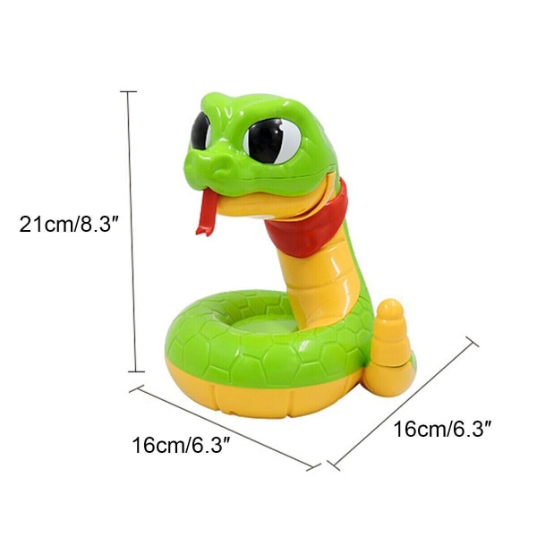 Cartoon Electric Rattlesnake Toys Decompression Snake Head Pop-up Party Game