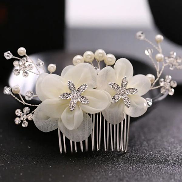 Multi Styles Elegant Crystal Pearl Flower Hair Jewelry Wedding Hair Accessories Hair Comb Bridal Hair Clips Tiara Hair Ornaments