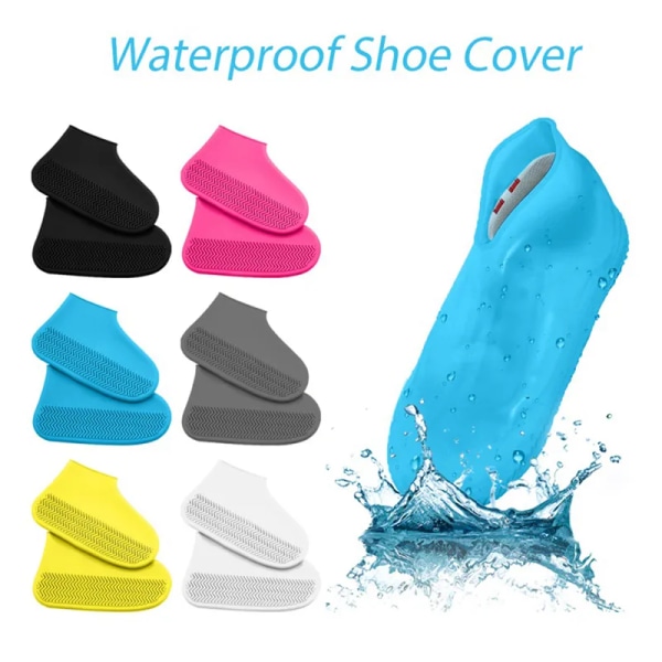Silicone WaterProof Shoe Covers Reusable Rain Shoe Covers Unisex Shoes Protector Anti-slip Rain BootS Pads For Outdoor Rainy Day