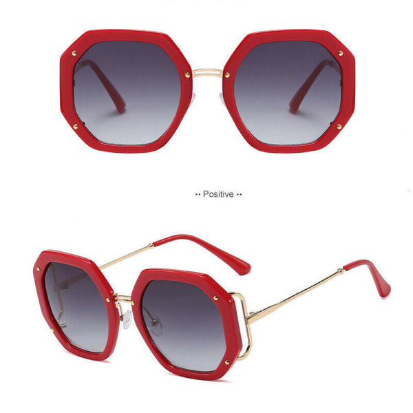 Mens Womens Oversize Sunglasses UV400 Polygon Round Glasses Sun Glasses