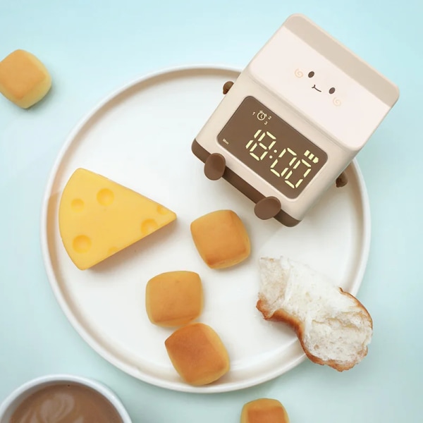 Alarm Clock for Children Kawaii Alarm Clock Time Management Cartoon Electronic Watch Desk LED Digital Clocks Table Decorations