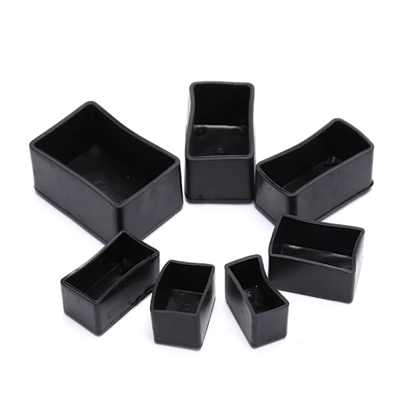 8pcs/lot Rectangle Silicone Chair Leg Caps Non-slip Table Foot Cover Socks Protector High Quality