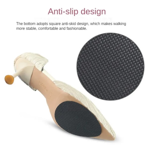 10pcs Wear-Resist Non-Slip Shoe Mats Self-Adhesive Forefoot High Heel Bottom Stickers Silent Heel Protector Rubber Pad Cushion