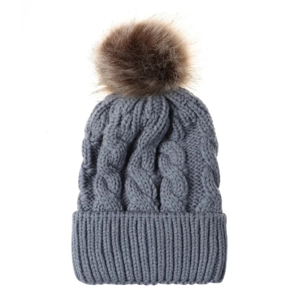 Baby Boy Hat Cute Pompom Baby Cap Beanie Autumn Winter Warm Knitted Children Girls Hats Solid Hairball Elastic Kids Caps Bonnet