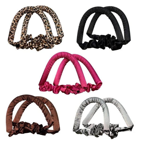 Curling Headband No Heat Silk Curls Ribbon Hair Rollers Sleeping Soft Wave Formers Headband Lazy Hair Curlers Hair Styling Tools