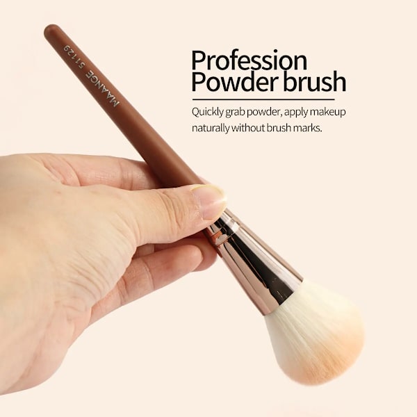 3PCs Makeup Brushes Set Dense Foundation Contour Blush Bronzer Brush Blending Face Makeup Tools Fluffy Soft Bristle