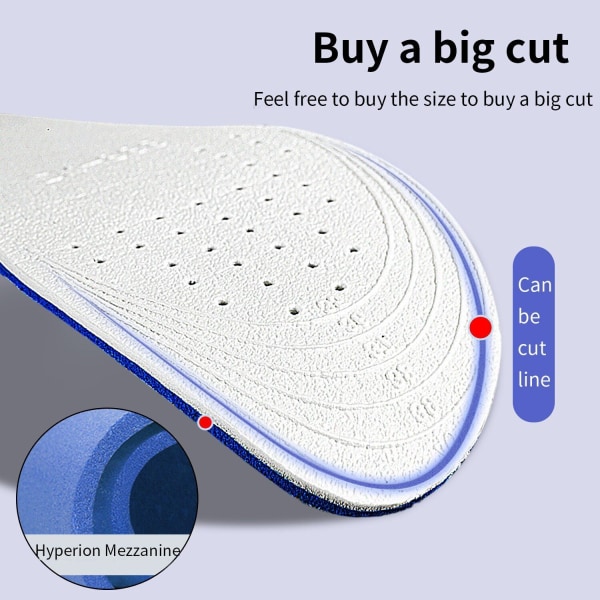 Invisible Height Increase Insoles Ultra Thin Comfortable Polyester Shoe Insoles