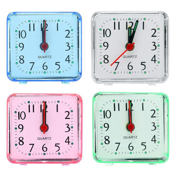 Cute Student Alarm Clock Square Bedside Compact Clock Desktop Decor Clodn u