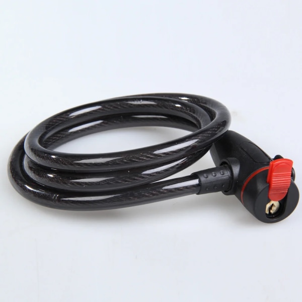 Universal Anti-Theft Steel Coil Cable Motorcycle Lock Bicycle Lock with Key