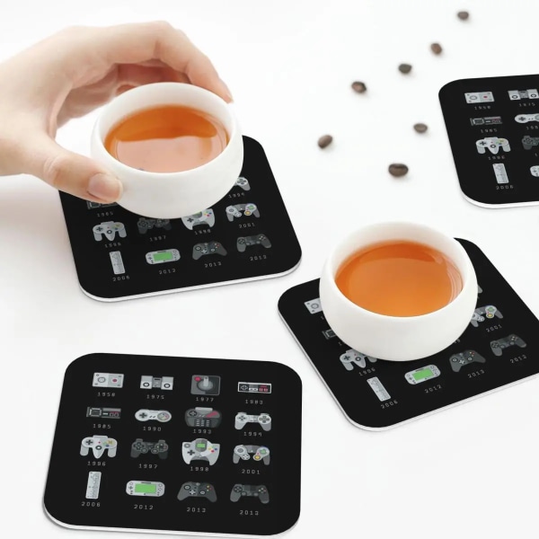 Geek Gaming Controllers Coaster Table Mat For Dining Table Mats Kitchen Induction Mat For Drying Dishes Mat Coffee Mat Hot Pad