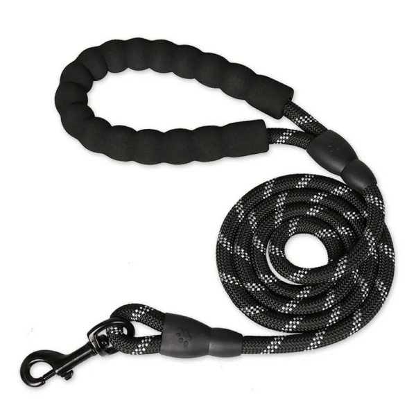 Pet Leash Reflective Strong Dog Leash 1.5M Long With Comfortable Padded Handle Heavy Duty Training Durable Nylon Rope Leashes