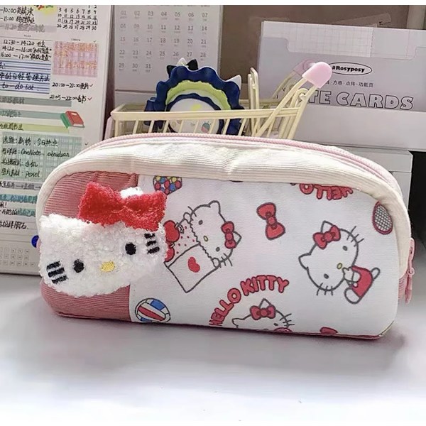 Cartoon Pochacco Printed Pencil Bag Sanrio HelloKitty Pencil Case Cute Cinnamoroll Student Pencil Stationery Box Friend Gift
