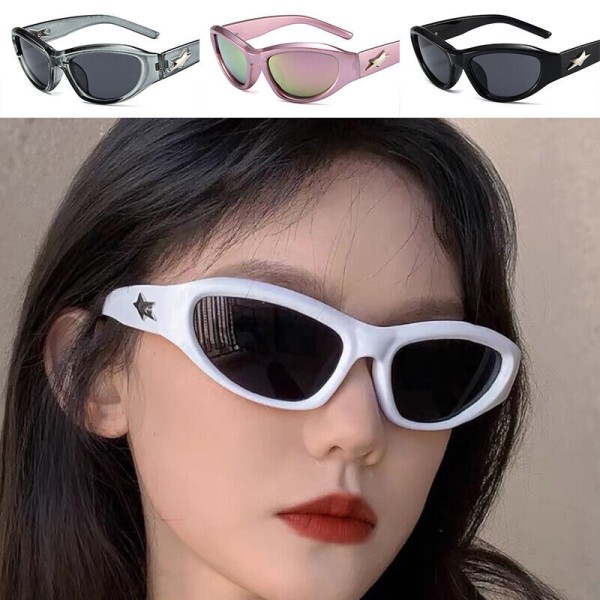 Women's Sunglasses Y2K Fashion Goggle Punk Retro UV400 Sun Protection Glasses