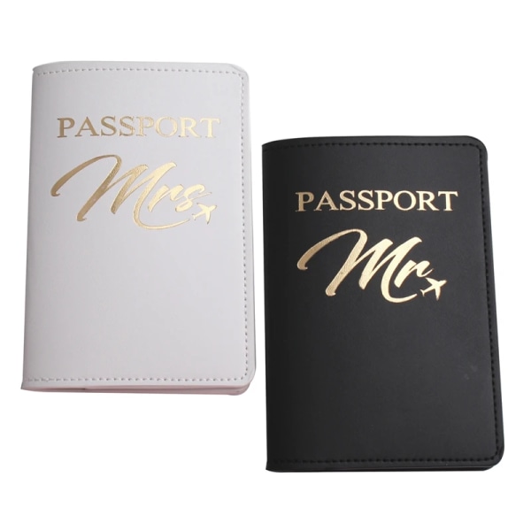 Mr Mrs Lover Couple Passport Cover Embroidery Protege Passport Holder Women Men Travel Accessories Etui Passport Covers Case