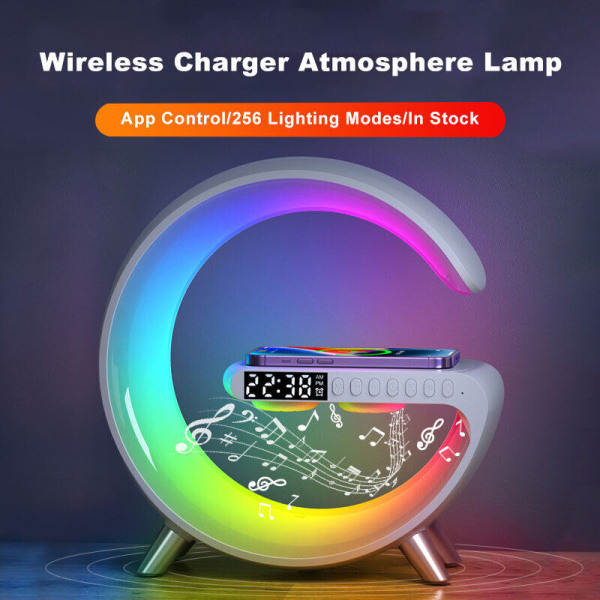 LED Lamp Bluetooth Speaker Wireless Charger Atmosphere