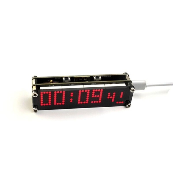 F1.9 WiFi LED Digital Mini Dot Matrix Clock ESP8266 DIY Alarming Clock Module
