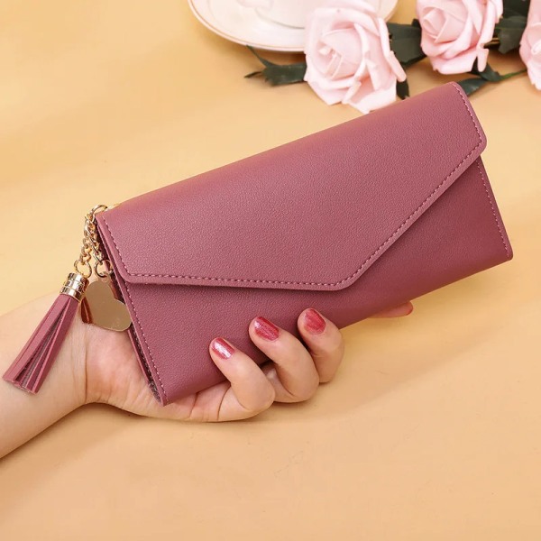 2022 Fashion Women Wallets Simple Zipper Purses Black White Gray Red Long Section Clutch Wallet Soft PU Leather Money Bag