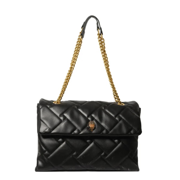 Black Kurt Geiger Handbag Large Rhombus Big Shoulder Bag for Women Casual Crossbody Cowhide UK Ladies Brand Bags Purse