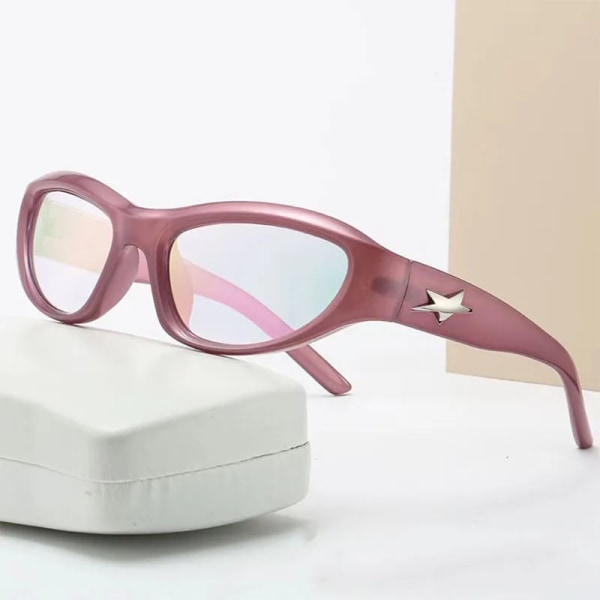 New Y2K Fashion Sunglasses Women's Brand Designers Decorate Stars Sun Glasses Men's Outdoor Sports Eyewear UV400 Gafas De Sol