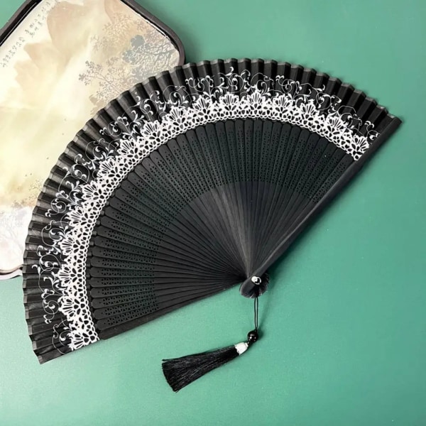 Unique Folding Fan Faux Silk Hand Fan Color Changing Stage Performance Decoration Folding Bamboo Decor Ladies Hand Fan