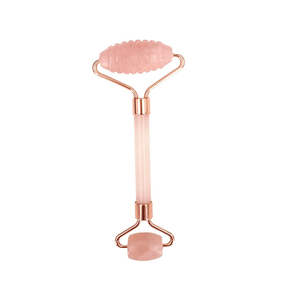 Natural Rose Quartz Jade Roller Set Real Jade Gouache Scraper Jade Massager Gua Sha Board Facial Massager Face Massage Roller