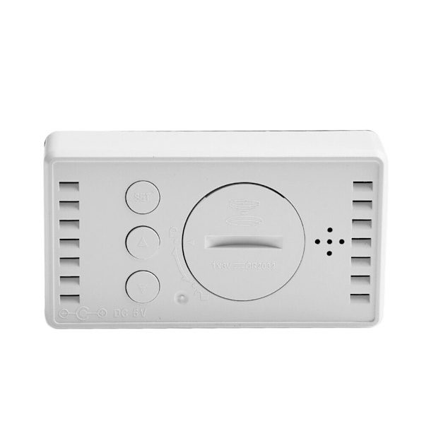 Mini Numérique Chevet LED Alarme Horloges Temps Calendar Température Clock-Decor