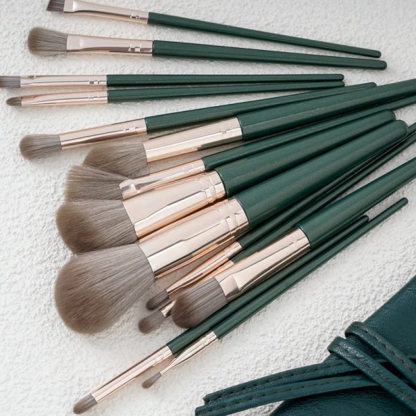 14Pcs Makeup Brushes Set Large Fluffy Soft Eye Shadow Foundation Brush Cosmetic Powder Blush Blending Beauty Make Up Tools