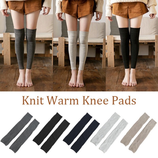 1 Pair Autumn And Winter Cotton Thickened Stockings Warm Knee And Leg Protectors