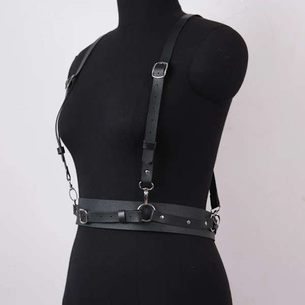 Harness Belts Fashion Gothic Clothes Belts for Women Pu Leather Chest Straps Punk Corset Clothing Decorative Rave Accessories