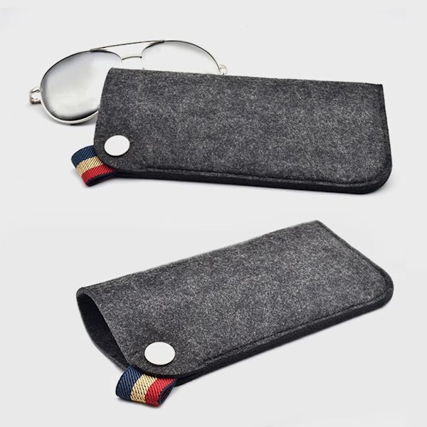 New Felt Sunglasses Case Colorful Candy Eyeglasses Box Soft Glasses Bag Eyewear Accessoires
