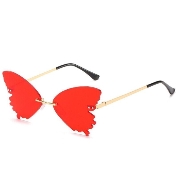 Personalized Butterfly Sunglasses Womens UV400 Rimless Shades Stylish Fashion K