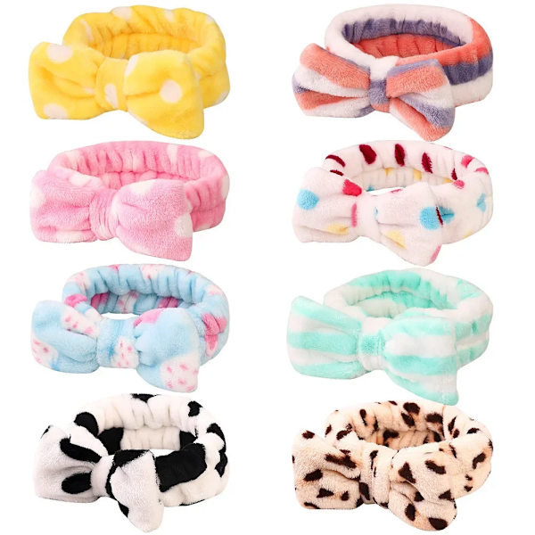 Women Makeup Coral Fleece Headband Wash Face Soft Hair Holder Elastic Top Knot Hairbands Girl Headwear Hair Accessories