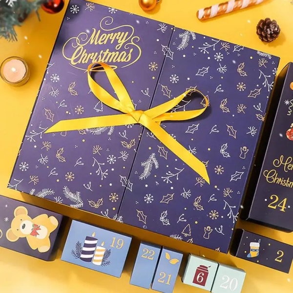 Christmas Advent Calendar Gift Boxes 24 Days Countdown Calendar Gift Wrap Fillable Empty Cardboard Number Boxes Christmas Gifts