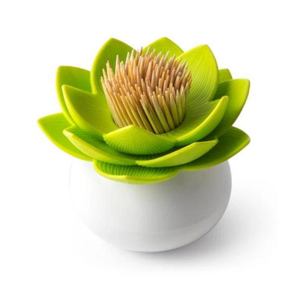 Lotus Cotton swab box lotus cotton bud holder base room decorate / Lotus Toothpicks holder Toothpick case