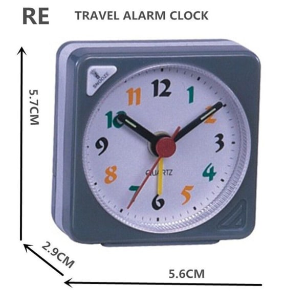 Clock Alarm Clock Blue Desk Shelf Silent Alarm Clock Travel Alarm Clock yellow
