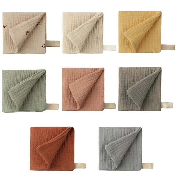Baby Infant Towel 23x23cm Muslin Towel Handkerchiefs Two Layers Wipe Towel 2 Layer Gauze Washcloths