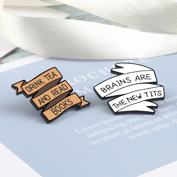 Quote Funny Enamel Pins Live Life Happy Brooches Lapel Pin Power Letter Custom Shirt Bag Motivational Badge Friends Gift Jewelry