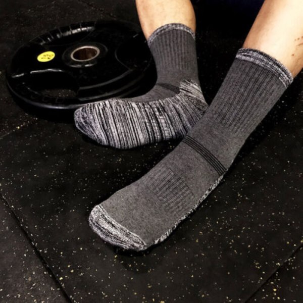 5 Pairs Mens Sports Cotton Socks Gym & Training Walking Outdoor Large Size S