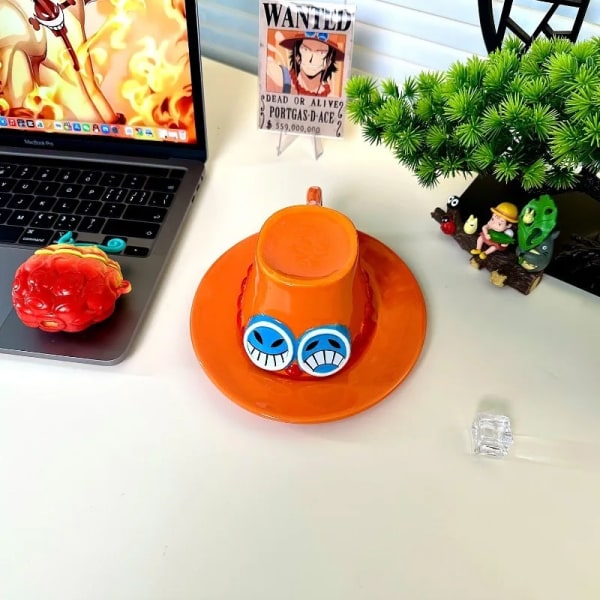 One Piece Anime Mug One Piece Water Cup Cosplay Mug Creative Hat Shaped Three Brothers Coffee Cup Anime Accessories Boy Gifts