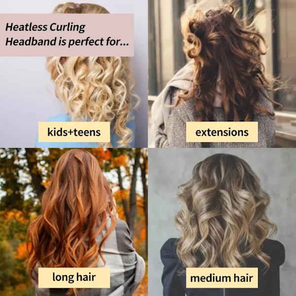 Heatless Curling Rod Headband No Heat Hair Curlers Lazy Hair Rollers Sleeping Soft Curl Bar Wave Formers DIY Hair Styling Tools