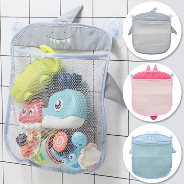 Baby Bath Toys Cute Duck Frog Mesh Net Toy Storage Bag Strong Suction Cups Bath Game Bag Bathroom Organizer Water Toys for Kids