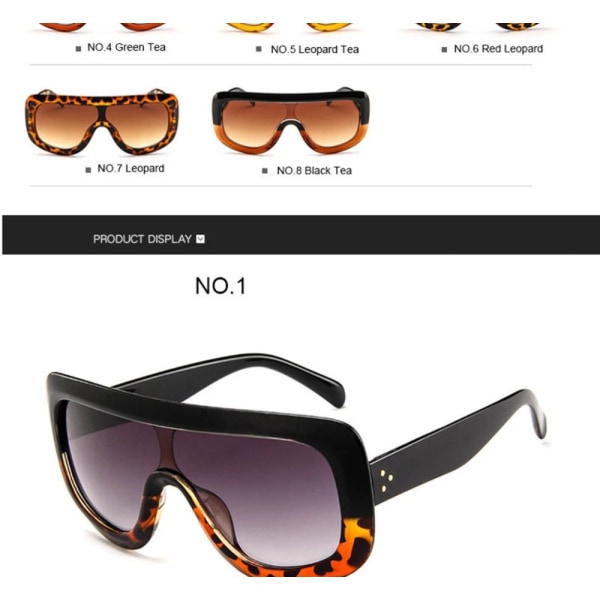 LeonLion 2019 Luxury Big Frame Sunglasses Women Designer Man/Women Sun Glasses C